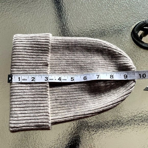 TAHARI unisex 100% gray cashmere hat one size main image 6